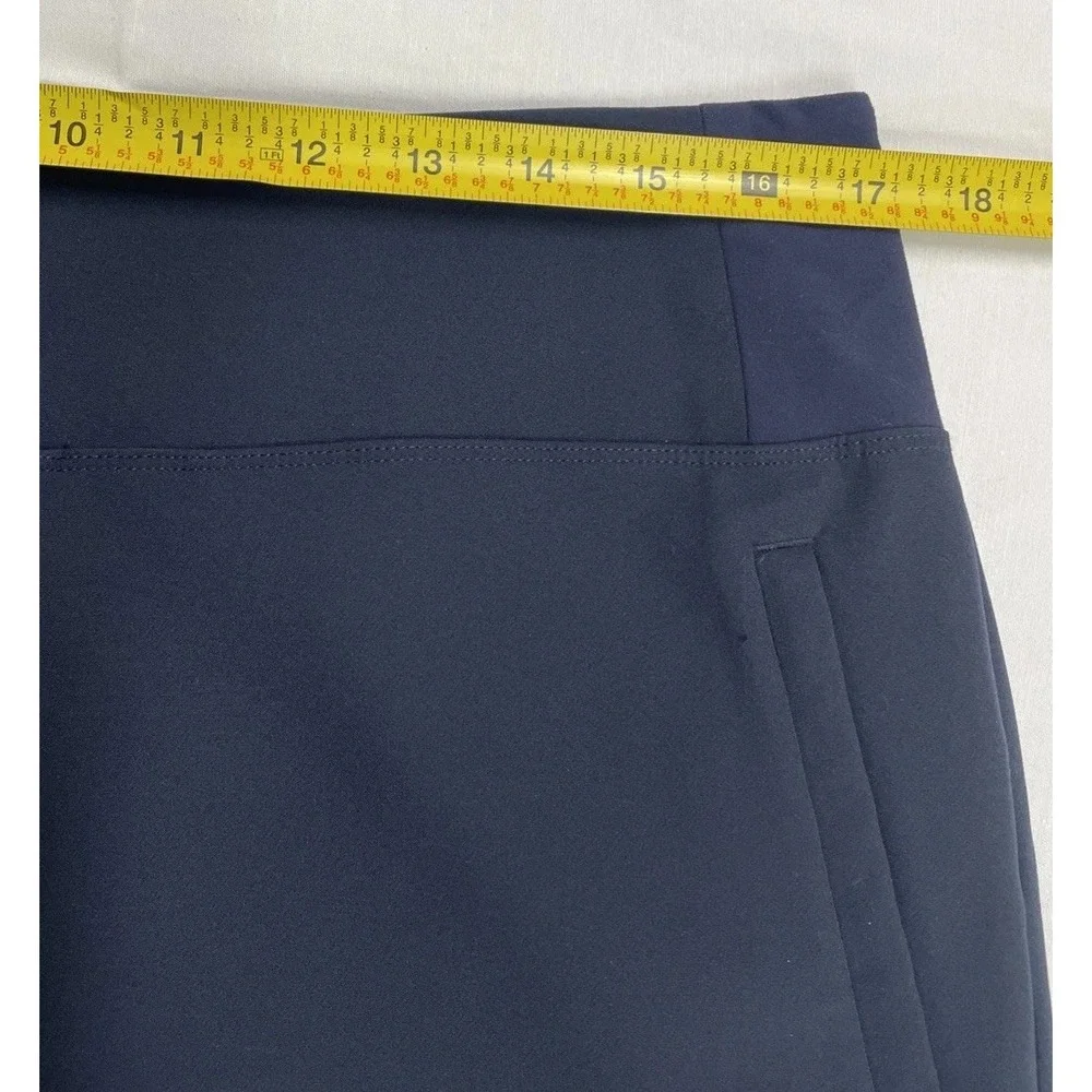 Athleta Endless High Rise Pants Navy Blue Stretch Pockets Women's Size‎ 14 - Picture 10 of 14